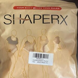 ShaperX Strapless Shortie in Beige